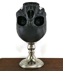 Black Skull Goblet with shiny base