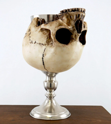 Standard Skull Goblet with shiny fluted base